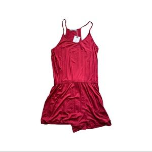 ReoRia red jersey romper - L